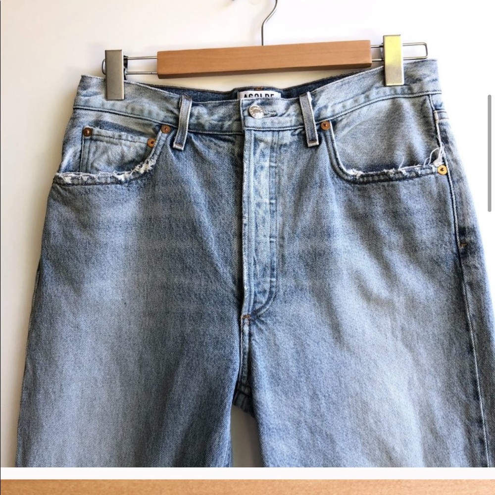 AGOLDE Riley High Rise Straight Crop Jeans - Picture 2 of 4